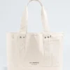 Borsa tote in cotone circolare Borsa tote in cotone circolare
