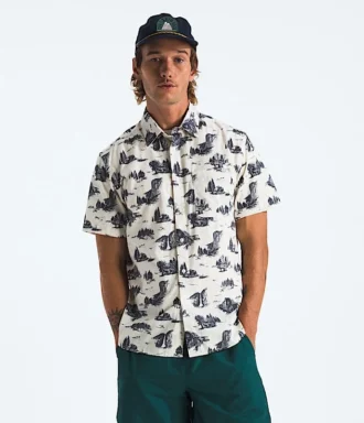 Camicia da uomo a maniche corte con motivo Baytrail