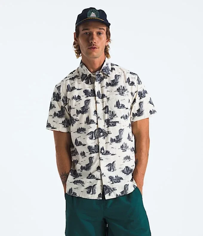 Camicia da uomo a maniche corte con motivo Baytrail Camicia da uomo a maniche corte con motivo Baytrail