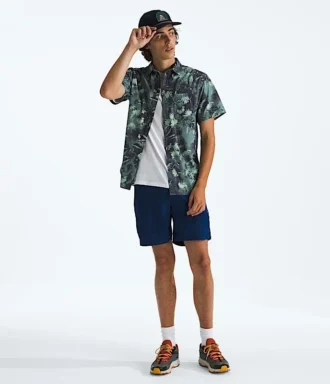 Camicia da uomo a maniche corte con motivo Baytrail