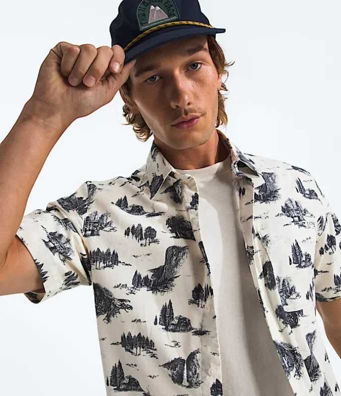 Camicia da uomo a maniche corte con motivo Baytrail Camicia da uomo a maniche corte con motivo Baytrail