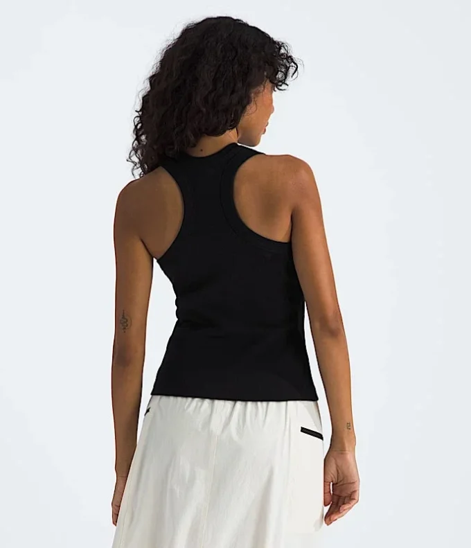 Canotta slim a costine da donna Canotta slim a costine da donna