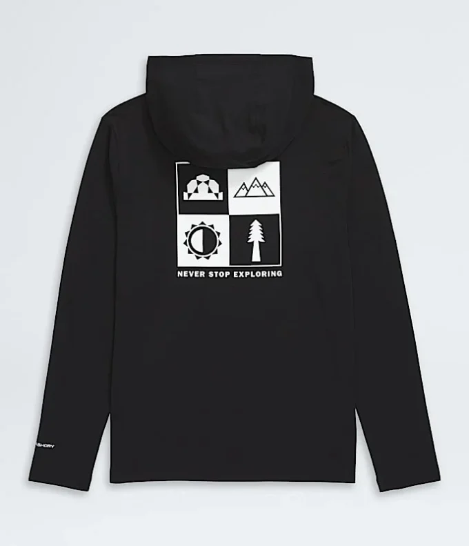 Felpa con cappuccio a maniche lunghe Adventure per bambino e bambina — Grafica Felpa con cappuccio a maniche lunghe Adventure per bambino e bambina — Grafica
