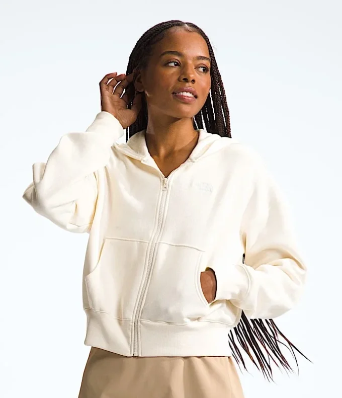 Felpa con cappuccio e zip integrale Evolution da donna