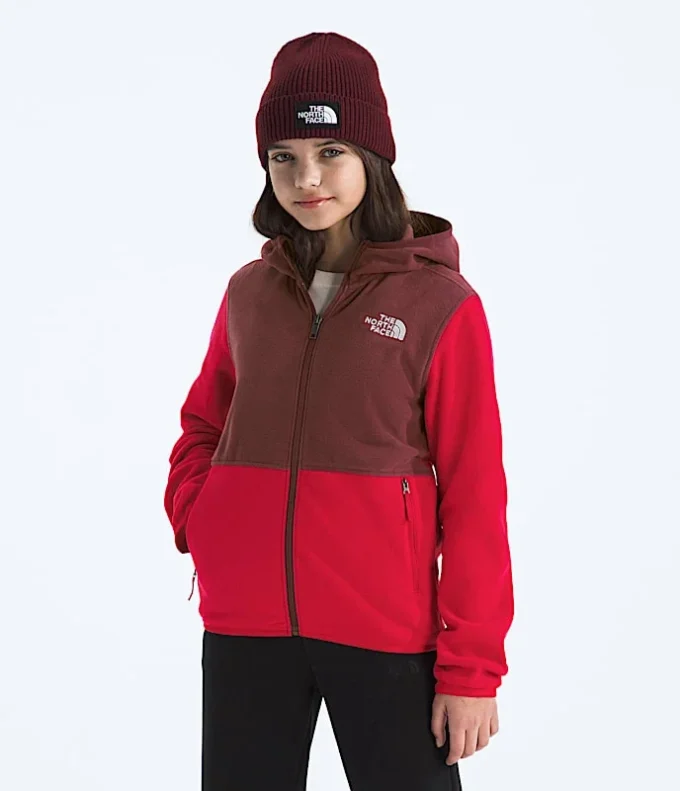 Felpa con cappuccio e zip integrale Glacier per ragazzi e ragazze Felpa con cappuccio e zip integrale Glacier per ragazzi e ragazze