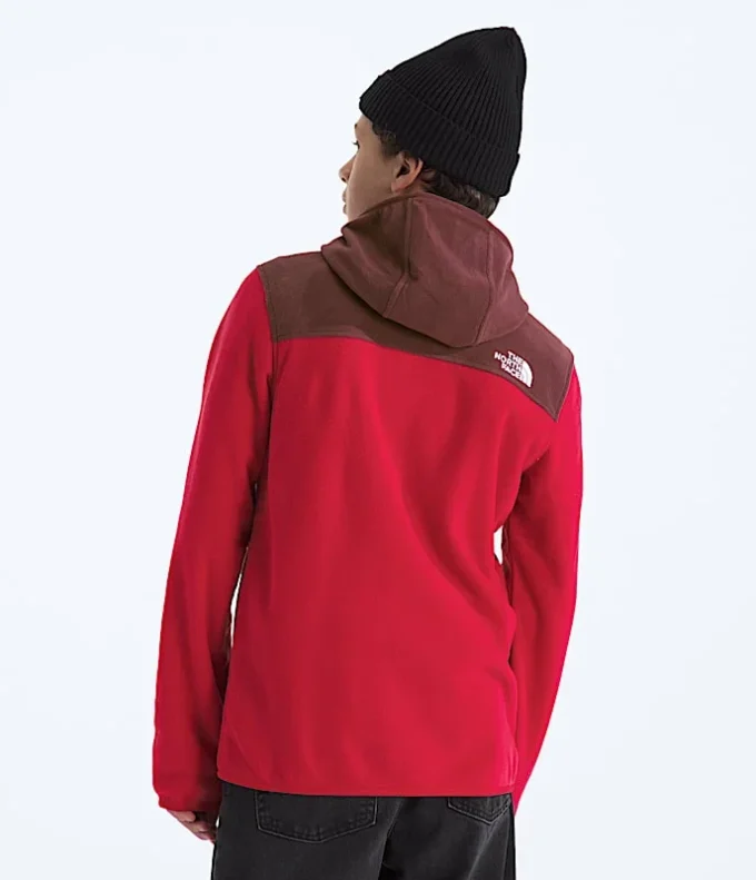 Felpa con cappuccio e zip integrale Glacier per ragazzi e ragazze Felpa con cappuccio e zip integrale Glacier per ragazzi e ragazze