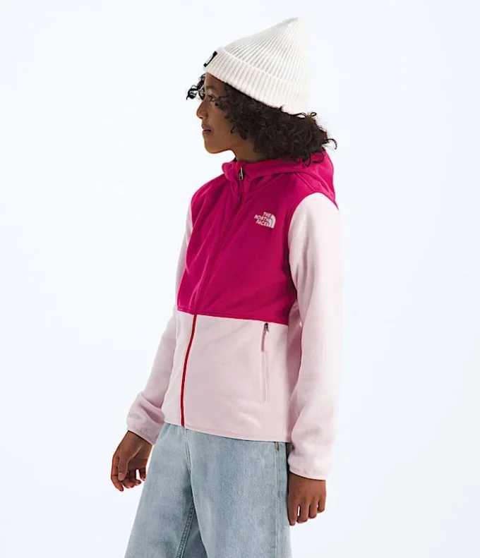 Felpa con cappuccio e zip integrale Glacier per ragazzi e ragazze Felpa con cappuccio e zip integrale Glacier per ragazzi e ragazze