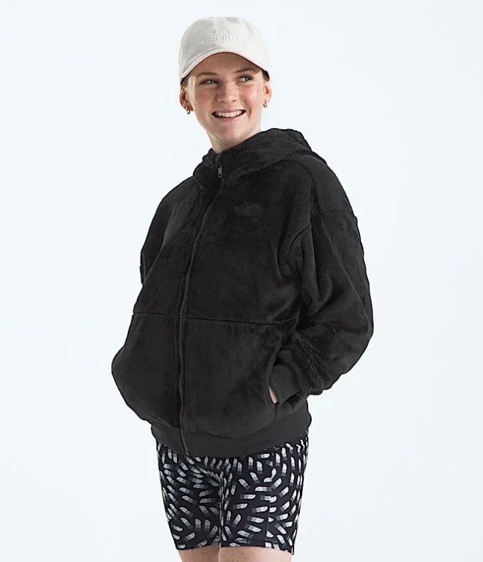 Felpa con cappuccio e zip integrale Osito da bambina Felpa con cappuccio e zip integrale Osito da bambina