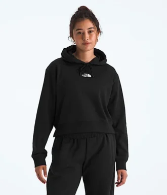 Felpa corta con cappuccio Essential da donna