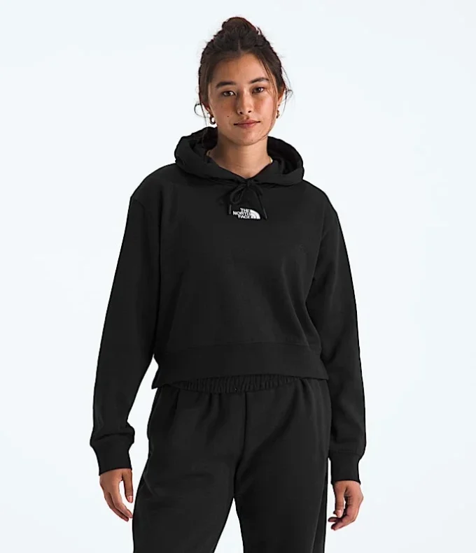 Felpa corta con cappuccio Essential da donna