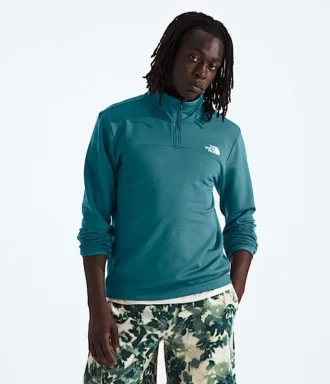 Felpa da uomo Cedar Trail Grid con zip a ½
