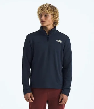 Felpa da uomo Cedar Trail Grid con zip a ½