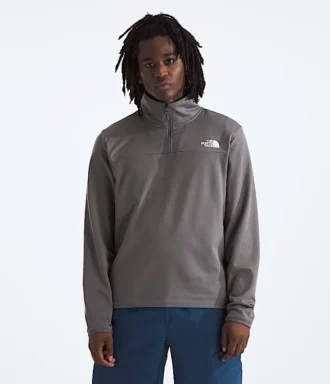 Felpa da uomo Cedar Trail Grid con zip a ½