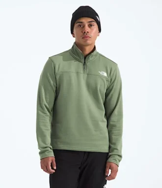 Felpa da uomo Cedar Trail Grid con zip a ½