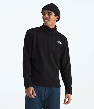 Felpa da uomo Cedar Trail Grid con zip a ½