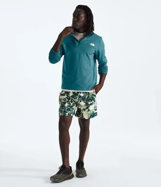 Felpa da uomo Cedar Trail Grid con zip a ½