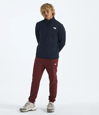 Felpa da uomo Cedar Trail Grid con zip a ½