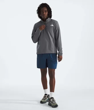Felpa da uomo Cedar Trail Grid con zip a ½