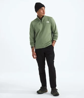 Felpa da uomo Cedar Trail Grid con zip a ½