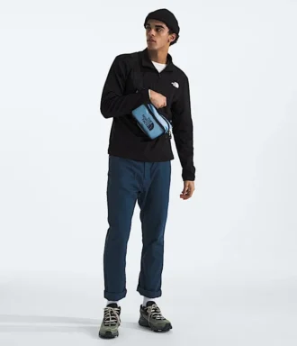 Felpa da uomo Cedar Trail Grid con zip a ½