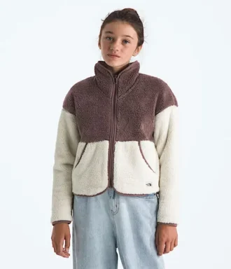 Giacca Cabin Fleece con zip integrale da bambina