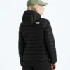 Giacca classica da donna con cappuccio e imbottitura in piuma Giacca classica da donna con cappuccio e imbottitura in piuma