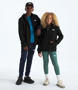 Giacca con cappuccio e zip integrale in pile TNF™ Performance per ragazzi e ragazze Giacca con cappuccio e zip integrale in pile TNF™ Performance per ragazzi e ragazze