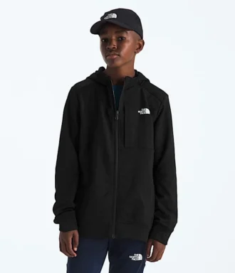 Giacca con cappuccio e zip integrale in pile TNF™ Performance per ragazzi e ragazze Giacca con cappuccio e zip integrale in pile TNF™ Performance per ragazzi e ragazze