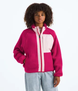 Giacca con zip integrale Yumiori da bambina