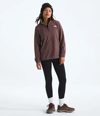 Giacca da donna in pile Glacier con zip a ½ lunghezza