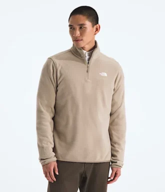 Giacca da uomo in pile Glacier con zip a ½ lunghezza