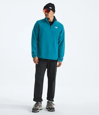 Giacca da uomo in pile Glacier con zip a ½ lunghezza