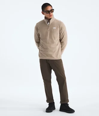 Giacca da uomo in pile Glacier con zip a ½ lunghezza