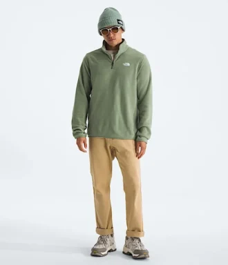 Giacca da uomo in pile Glacier con zip a ½ lunghezza