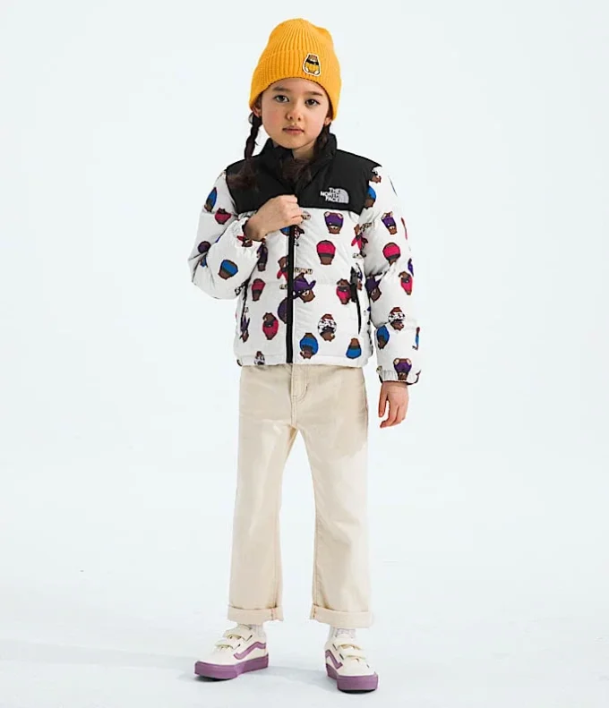 Giacca Nuptse Retro 1996 per bambini — Stampa