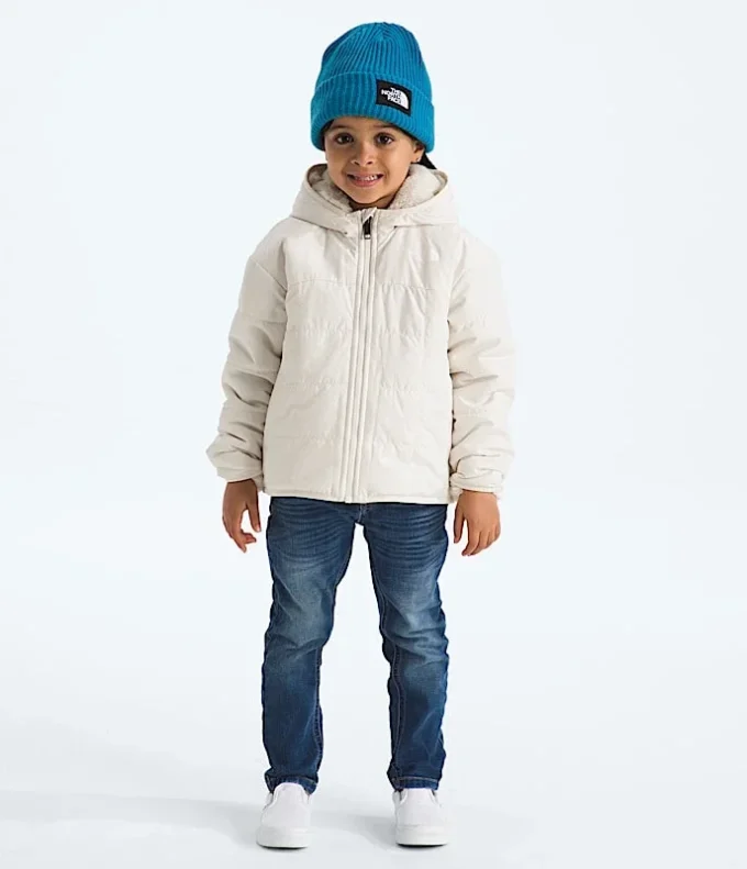 Giacca reversibile con cappuccio e zip integrale Shasta da bambina