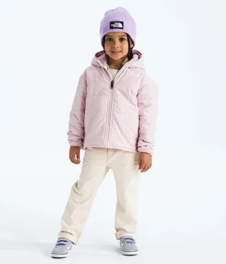 Giacca reversibile con cappuccio e zip integrale Shasta da bambina