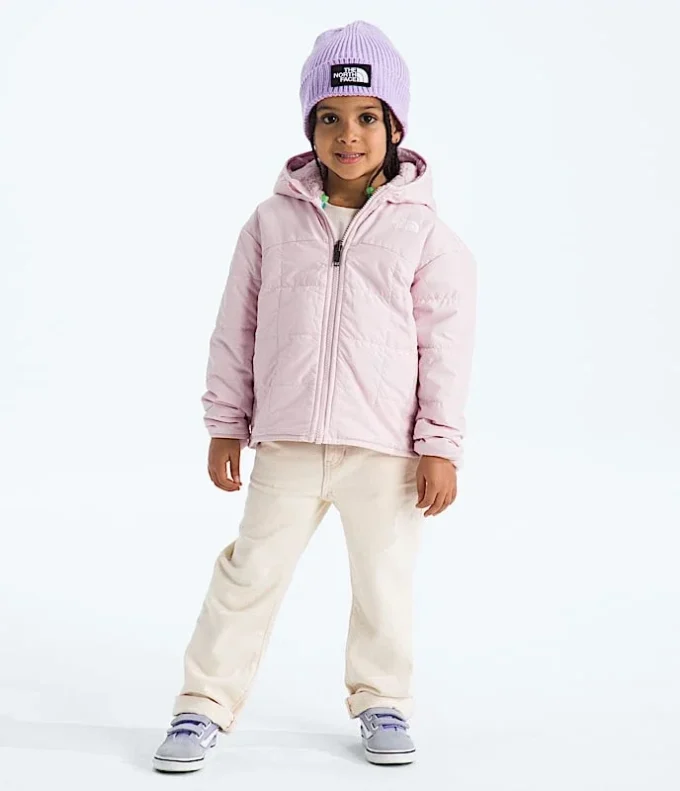 Giacca reversibile con cappuccio e zip integrale Shasta da bambina
