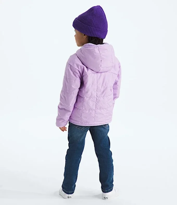 Giacca reversibile con cappuccio e zip integrale Shasta da bambina