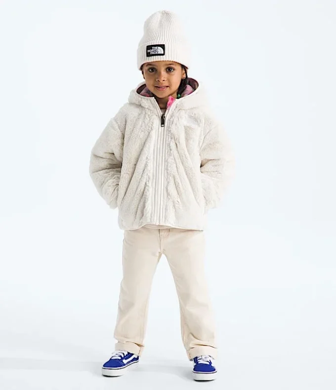 Giacca reversibile con cappuccio e zip integrale Shasta da bambina – Stampa Giacca reversibile con cappuccio e zip integrale Shasta da bambina – Stampa