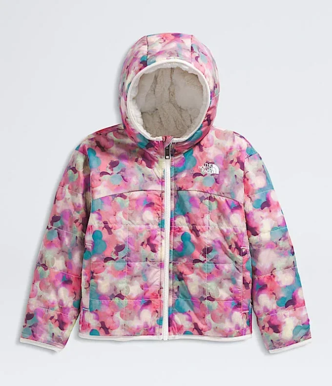 Giacca reversibile con cappuccio e zip integrale Shasta da bambina – Stampa Giacca reversibile con cappuccio e zip integrale Shasta da bambina – Stampa