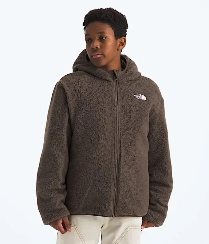 Giacca reversibile con cappuccio e zip integrale Shasta da ragazzo Giacca reversibile con cappuccio e zip integrale Shasta da ragazzo