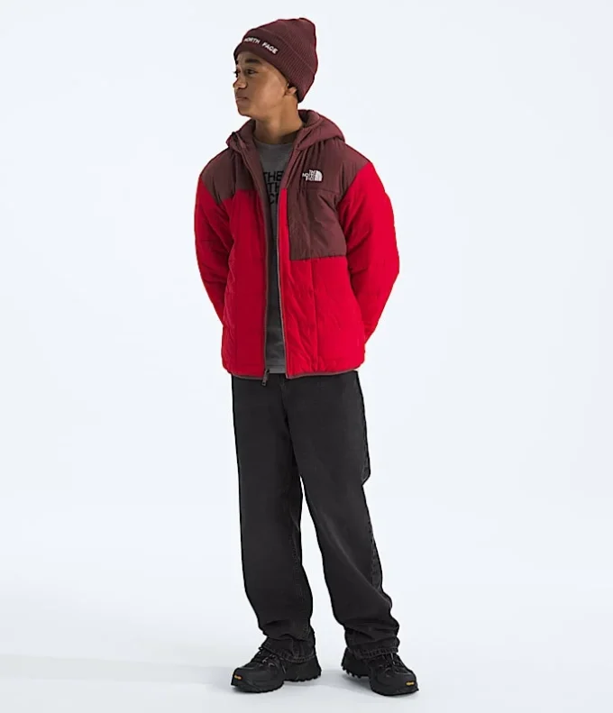 Giacca reversibile con cappuccio e zip integrale Shasta da ragazzo Giacca reversibile con cappuccio e zip integrale Shasta da ragazzo