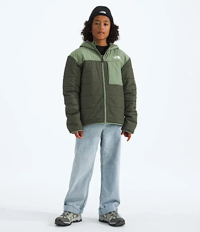 Giacca reversibile con cappuccio e zip integrale Shasta da ragazzo