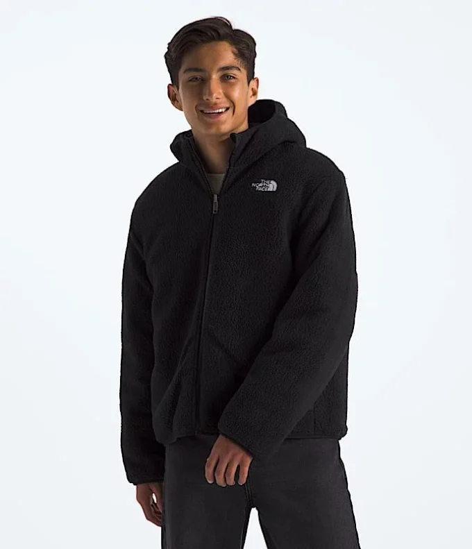 Giacca reversibile con cappuccio e zip integrale Shasta da ragazzo Giacca reversibile con cappuccio e zip integrale Shasta da ragazzo