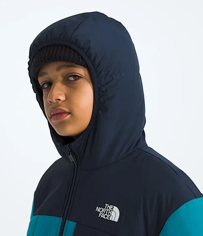 Giacca reversibile con cappuccio e zip integrale Shasta da ragazzo