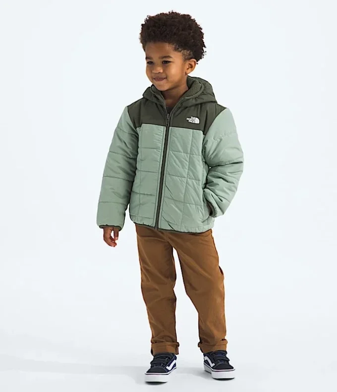 Giacca reversibile con cappuccio e zip integrale Shasta per bambini