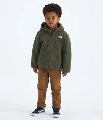 Giacca reversibile con cappuccio e zip integrale Shasta per bambini