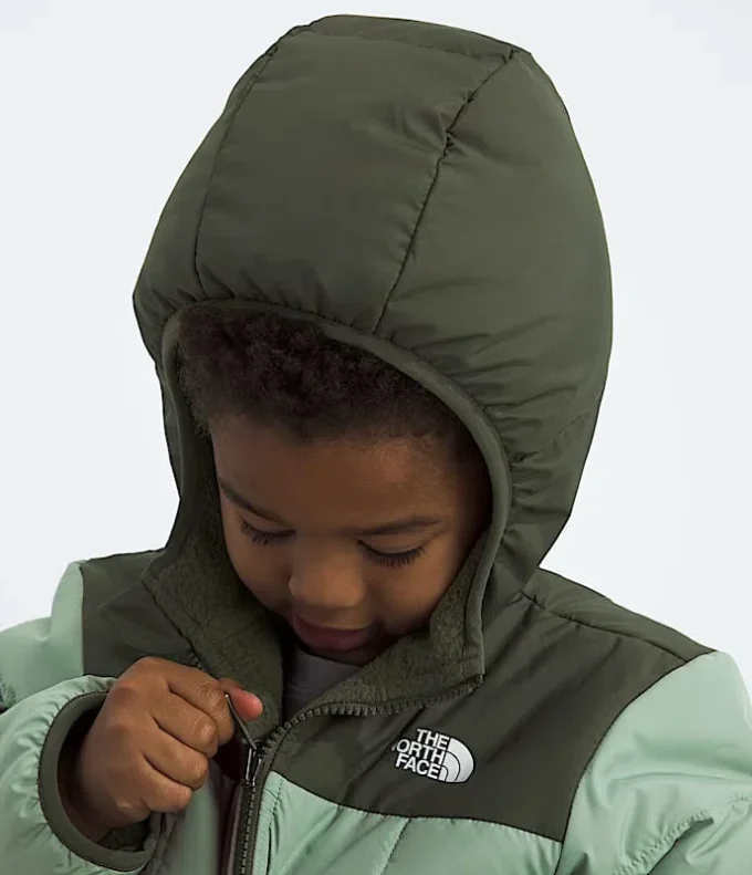 Giacca reversibile con cappuccio e zip integrale Shasta per bambini