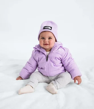 Giacca reversibile con cappuccio e zip integrale Shasta per neonata Giacca reversibile con cappuccio e zip integrale Shasta per neonata